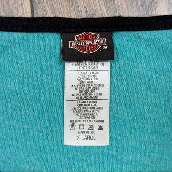 Harley Davidson Woman’s Mesh 3/4 Sleeve Tee - Picture 10 of 11